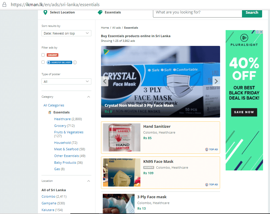 ikman essentials online grocery shopping in Sri Lanka